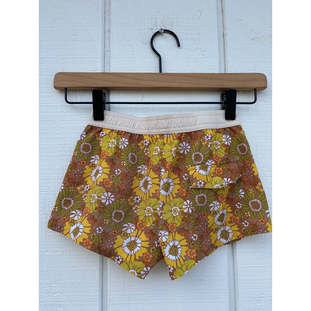 Precious Sunnie Hunnie Swim Shorts, Vintage Floral Print, 3-4 Years